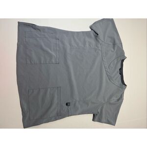Carhartt Light Grey Short Sleeve Scrub Top Size Large